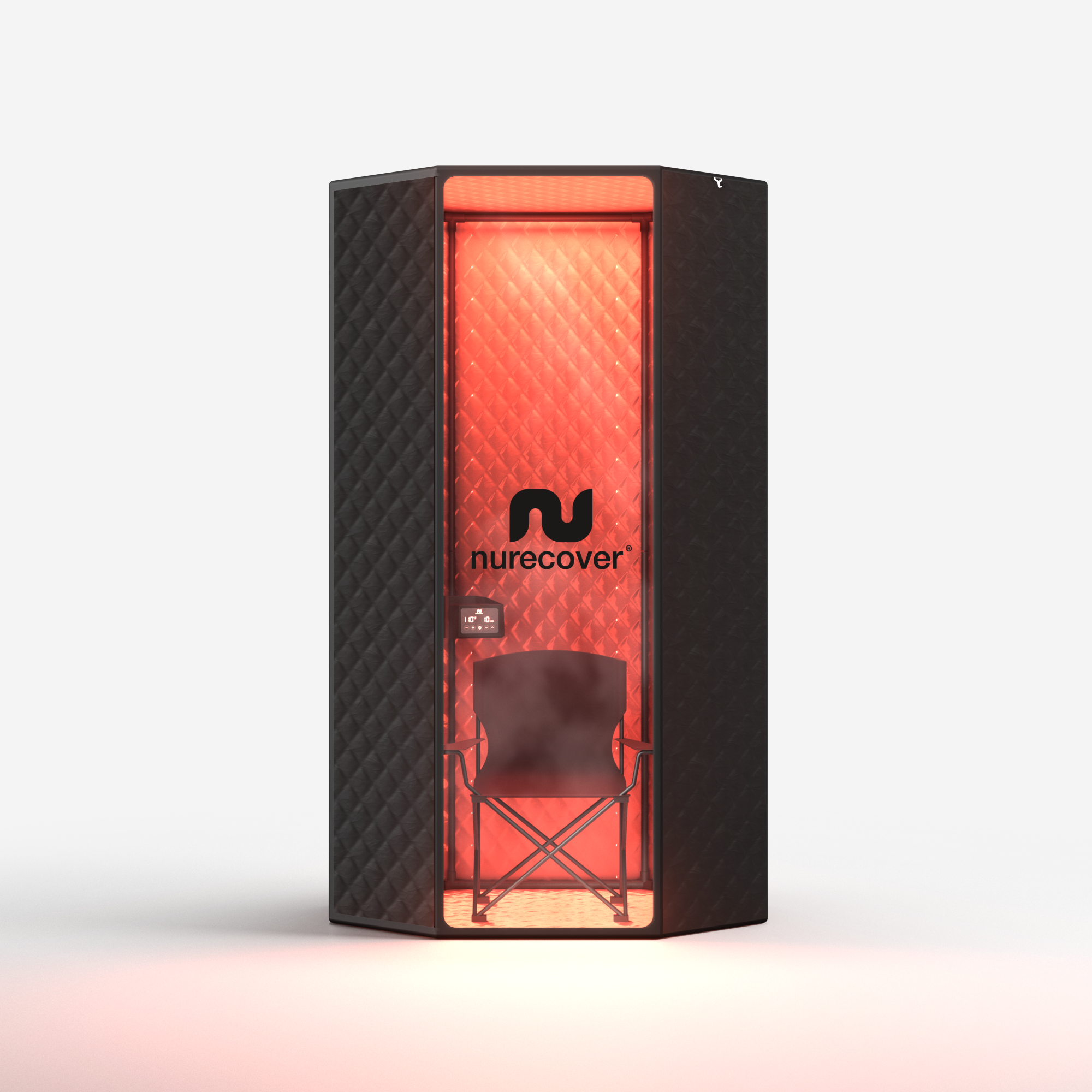ZenTherm Pro Home Sauna System - Intense Heat Therapy And Red Light Wellness For Total Body Relaxation And Recovery