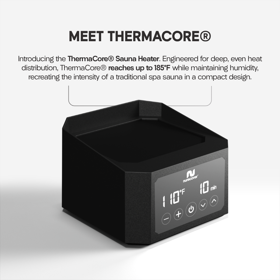 ZenTherm Pro Home Sauna System - Intense Heat Therapy And Red Light Wellness For Total Body Relaxation And Recovery