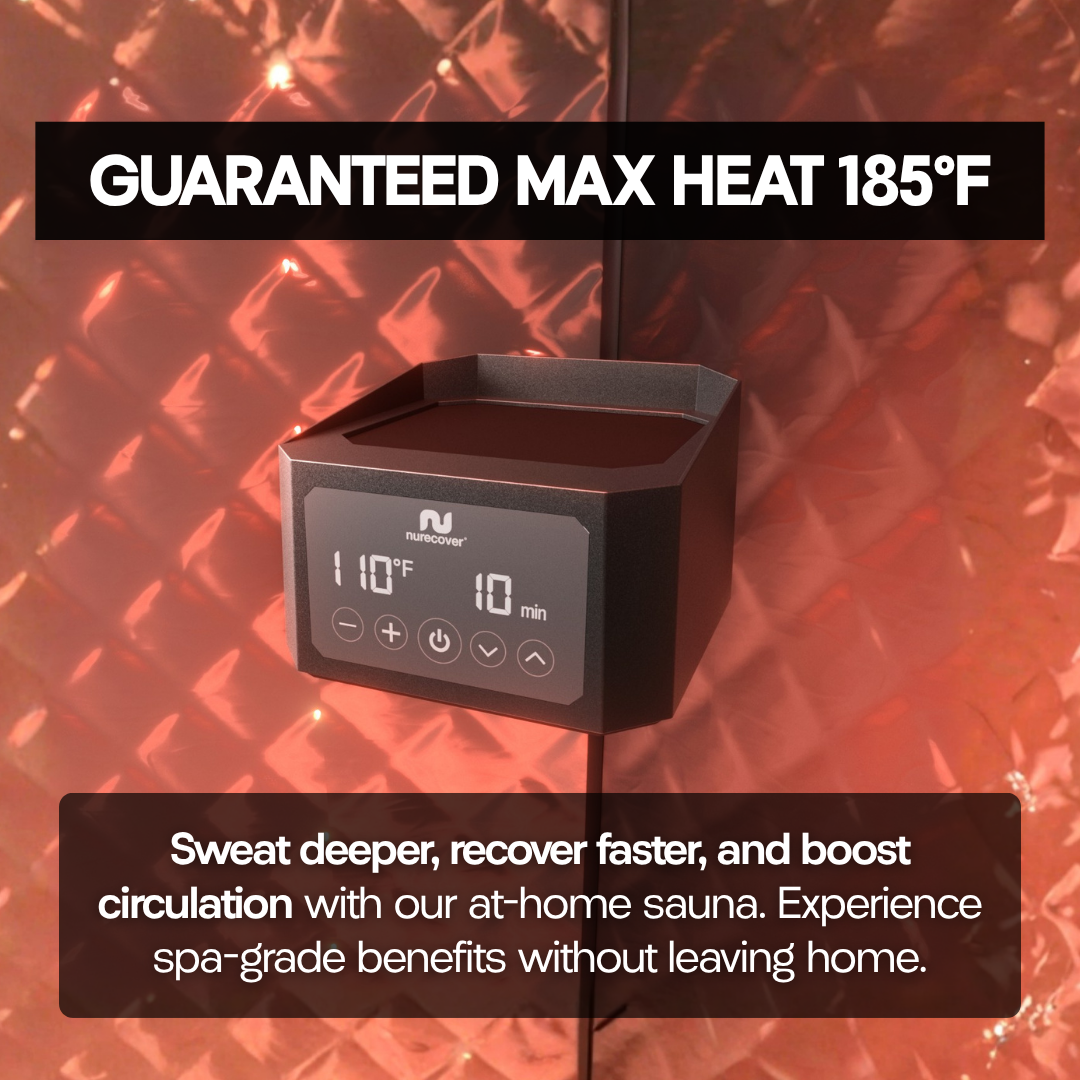 ZenTherm Pro Home Sauna System - Intense Heat Therapy And Red Light Wellness For Total Body Relaxation And Recovery