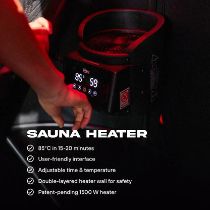 The Sauna Pod Portable Hot Air Sauna - Patent Pending Heating Technology Delivers Real Sauna Anywhere
